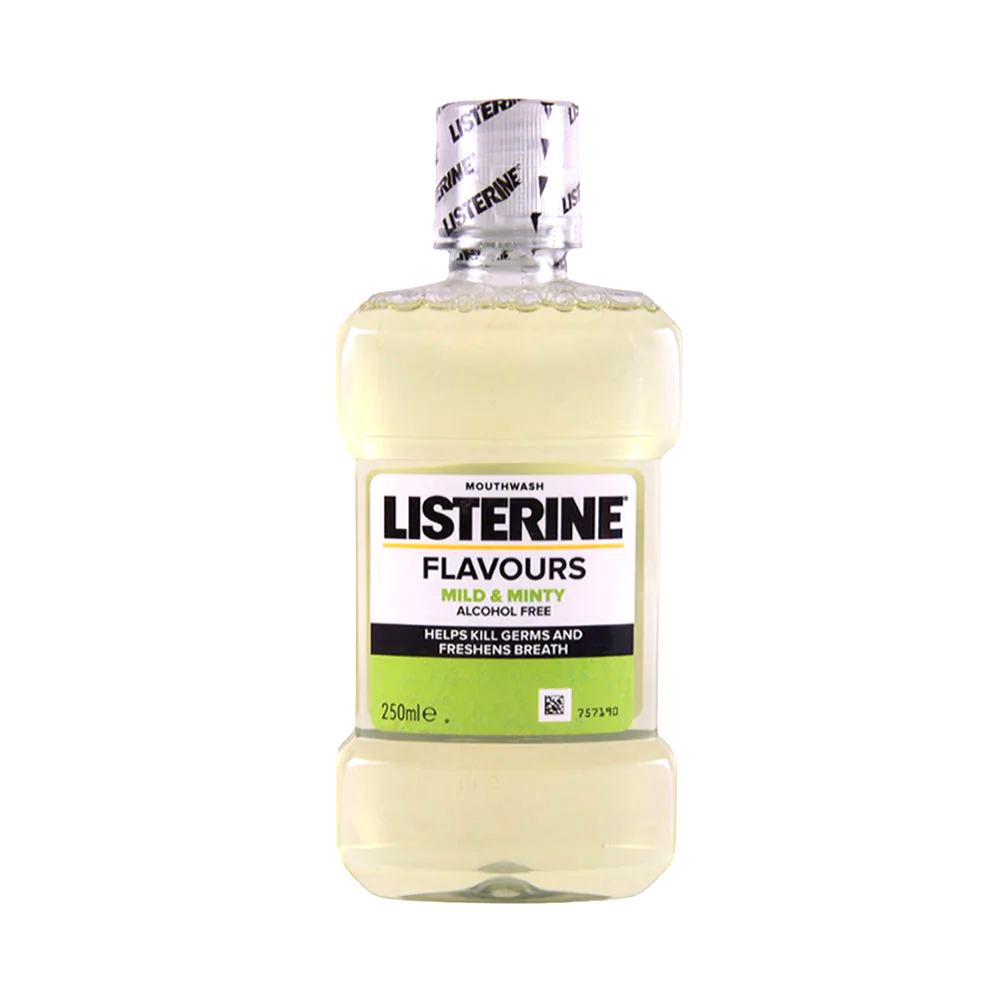 LISTERINE MOUTH WASH MILD & MINTY ALCOHOL FREE 250 ML