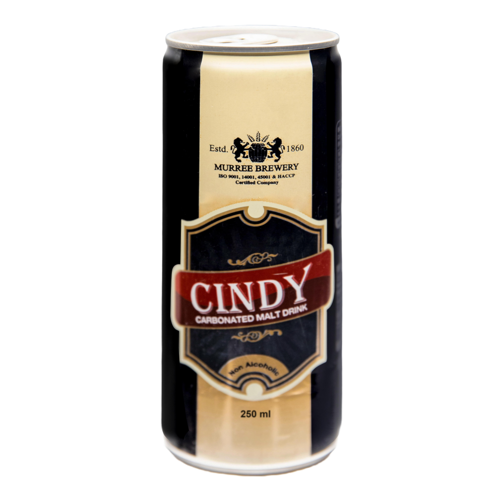 MURREE BREWERY CARBONATED MALT DRINK CINDY TIN 250 ML
