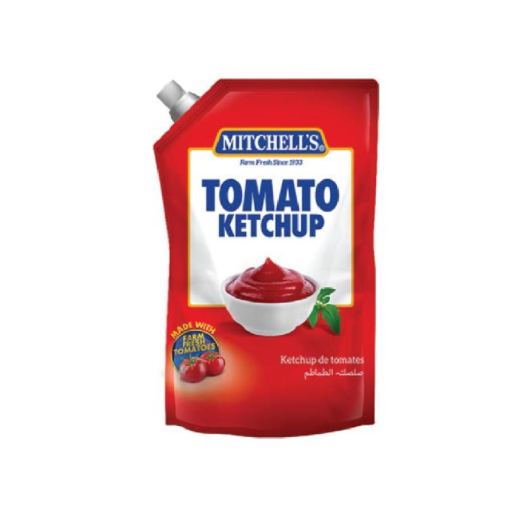 MITCHELLS TOMATO KETCHUP POUCH 400 GM