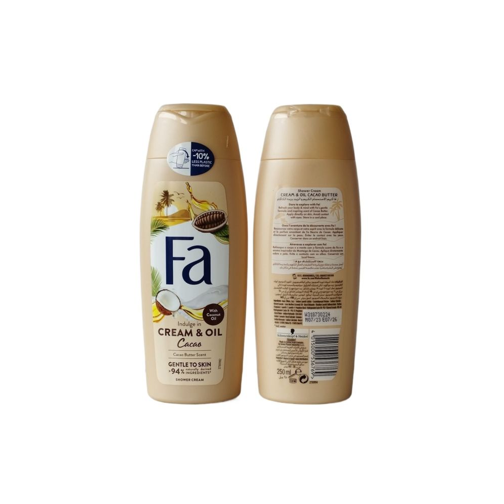 FA SHOWER CREAM COCOA BUTTER AND COCOA OIL 250 ML