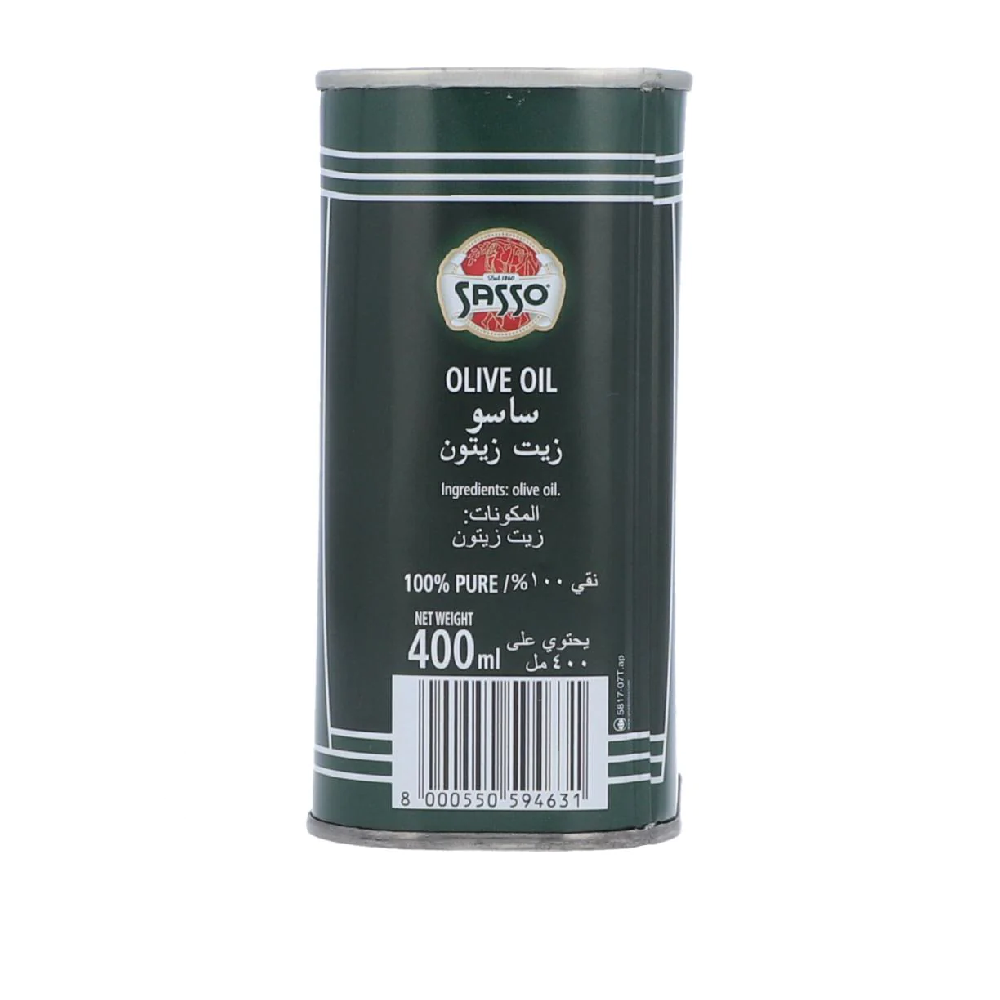 SASSO OLIVE OIL TIN 400 ML