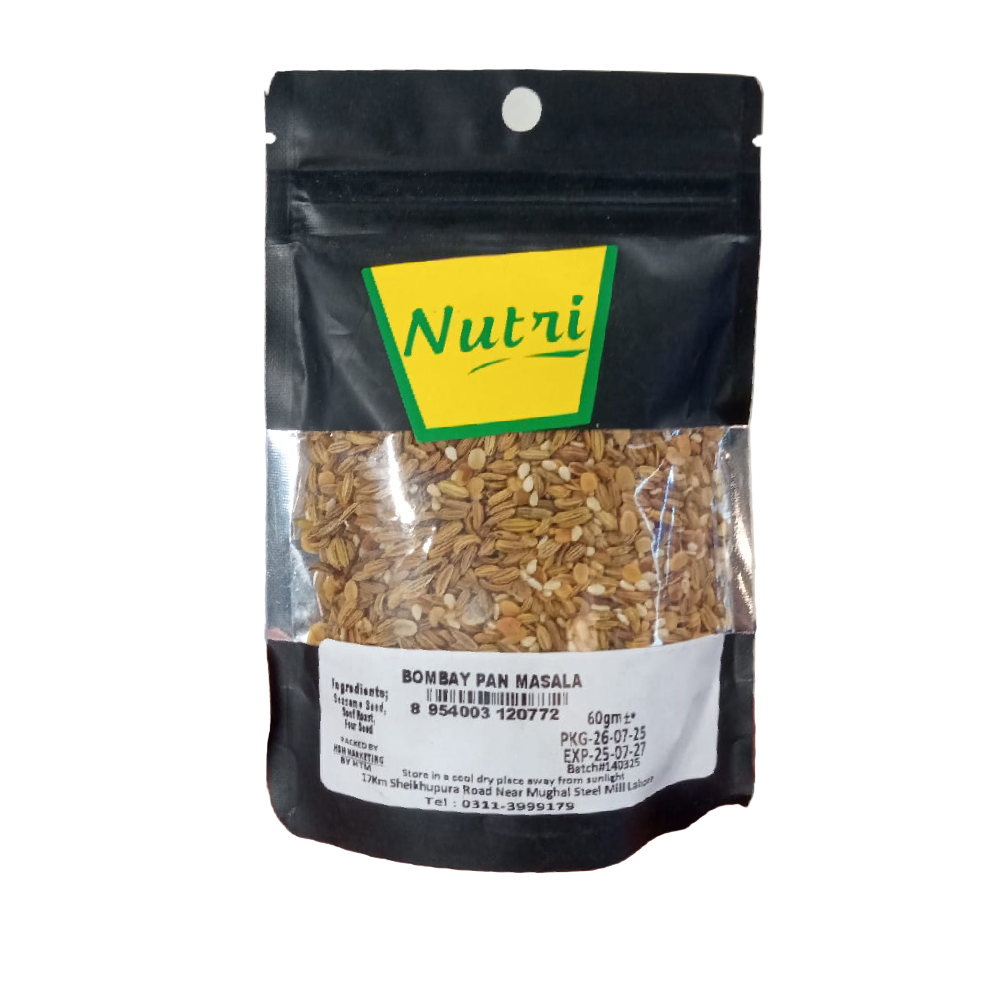 NUTRI BOMBAY PAN MASALA -POUCH PACK 60 GM