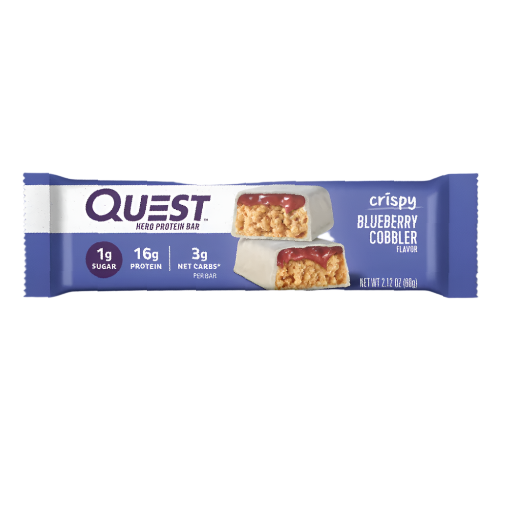 QUEST CRISPY BAR BLUEBERRY COBBLER 60 GM