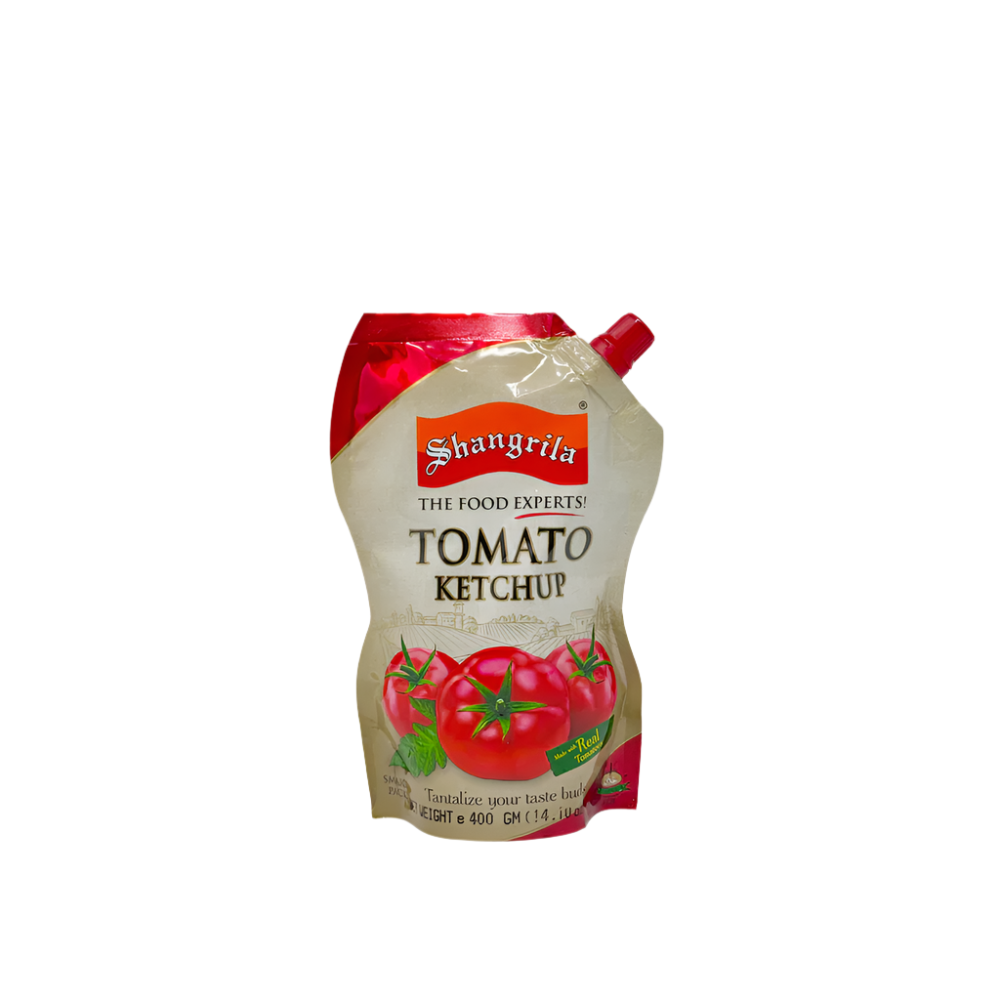 SHANGRILA KETCHUP TOMATO POUCH 400 GM