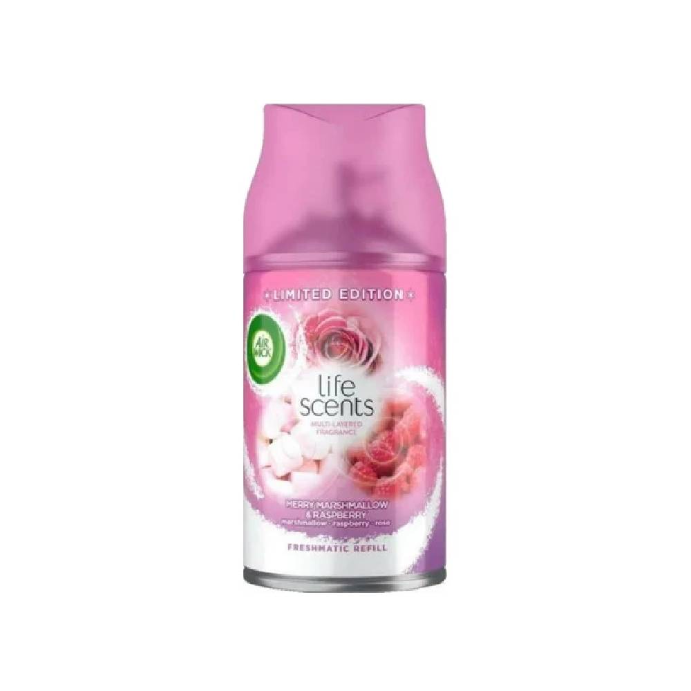 AIR WICK AIR FRESHNER MARSHMALLOW RASPBERRY ROSE 250 ML
