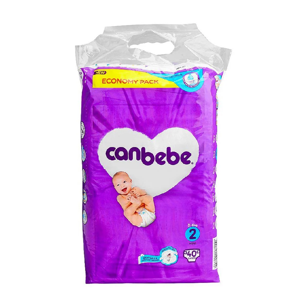 CANBEBE DIAPER COMFORT DRY MINI 2 40PCS 3-6 KG