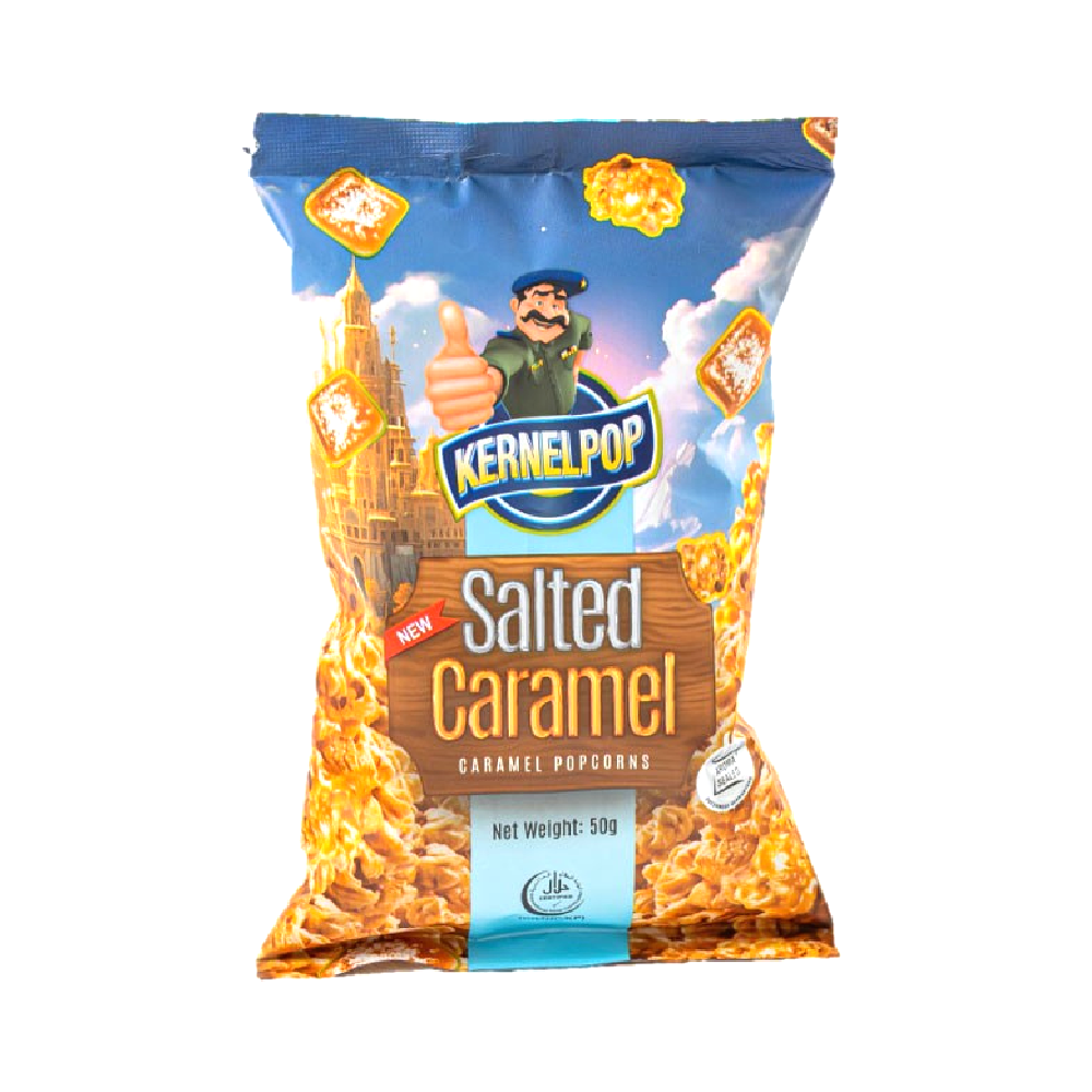 KERNEL POP SNACK PACK SALTED CARAMEL 50 GM