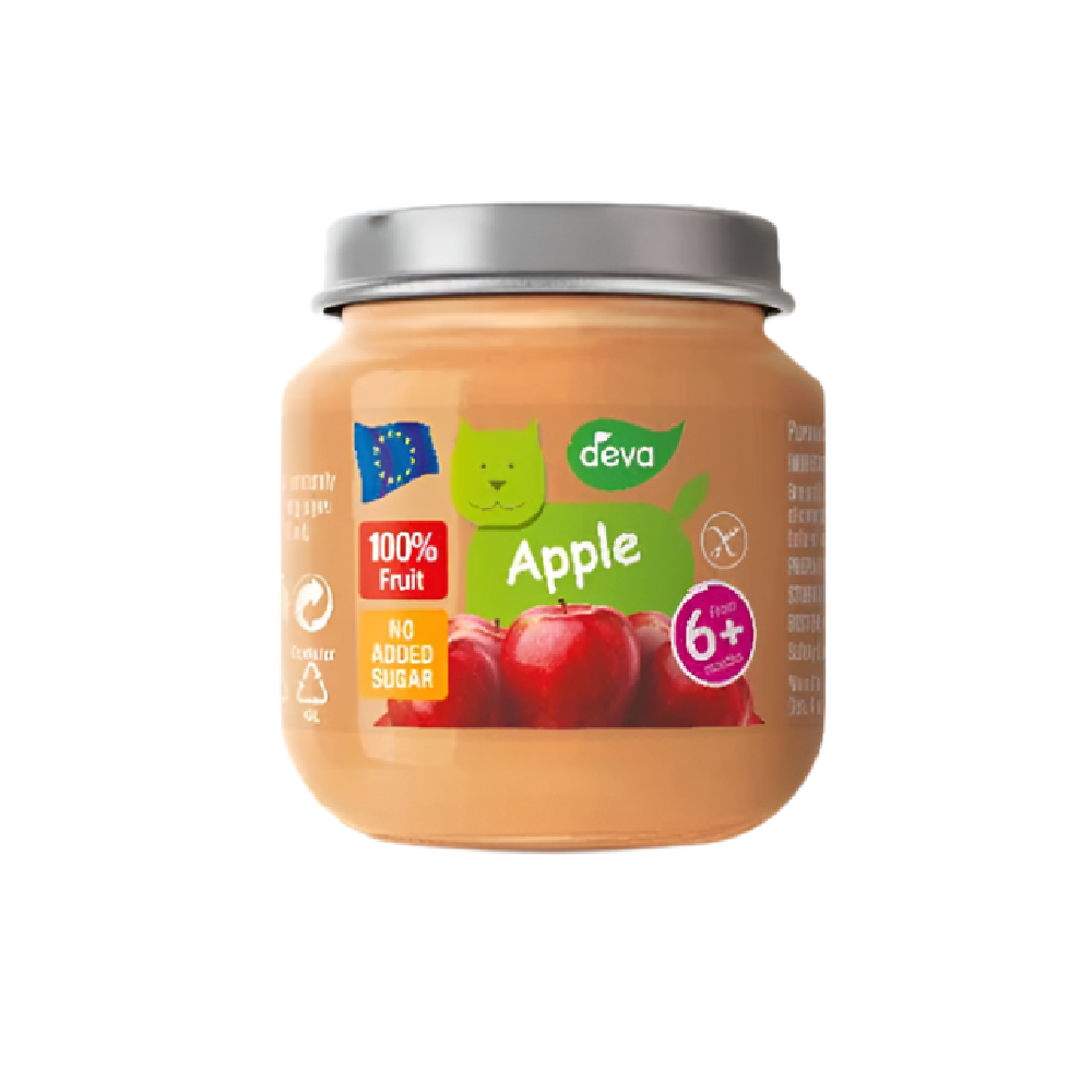 DEVA BABY FOOD APPLE 6+MONTHS 125 GM