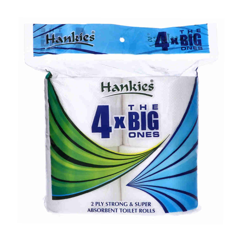 HANKIES THE 4*BIG ONES TOILET ROLLS 2 PLY
