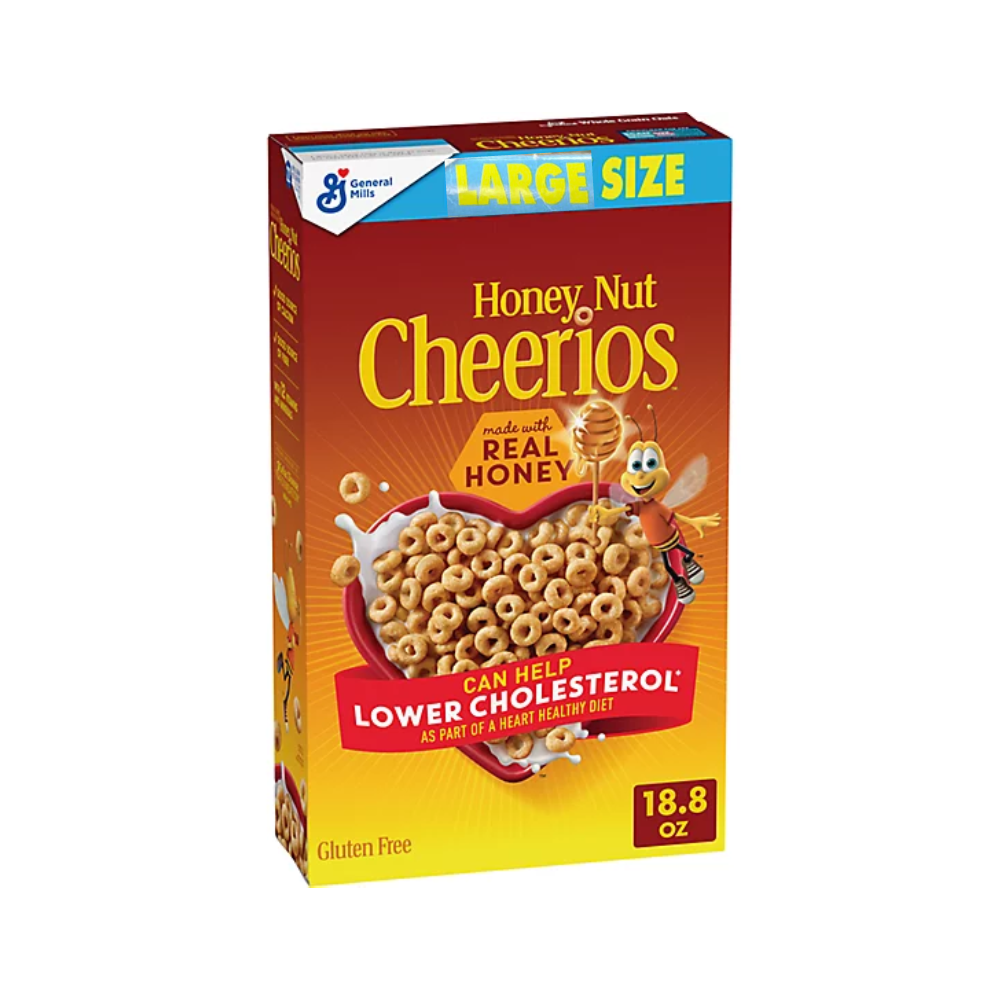 GENERAL MILLS CEREAL HONEY NUT CHEERIOS LOW CHOLESTEROL 430