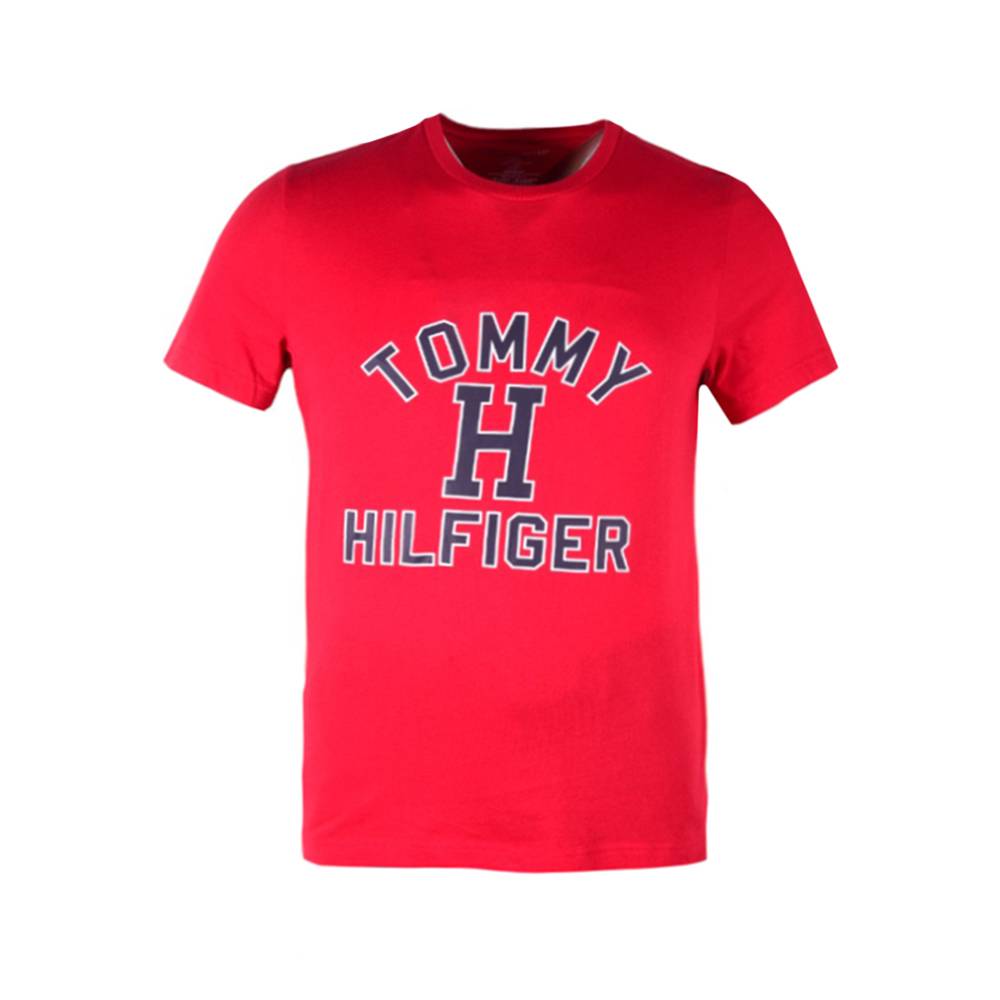 TH MEN S/S R.NECK TSHIRT 09T4274608 RED S (IR.S)