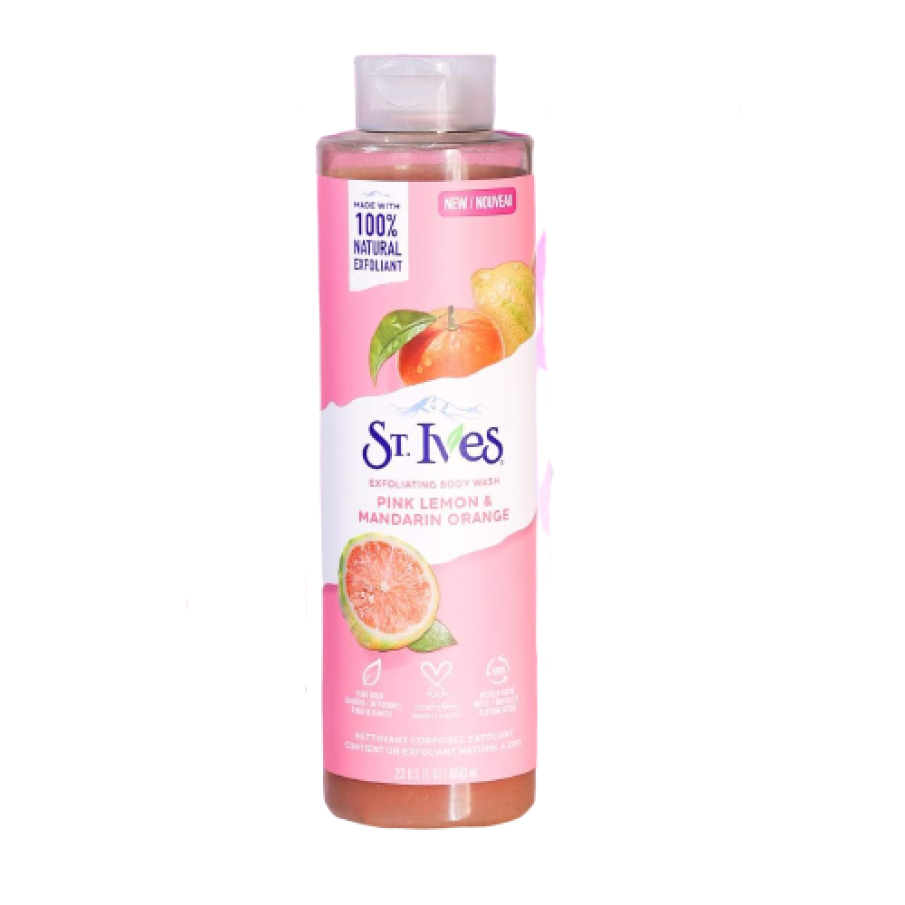 ST.IVES BODY WASH PINK LEMON & MANDARIN ORANGE 650 ML