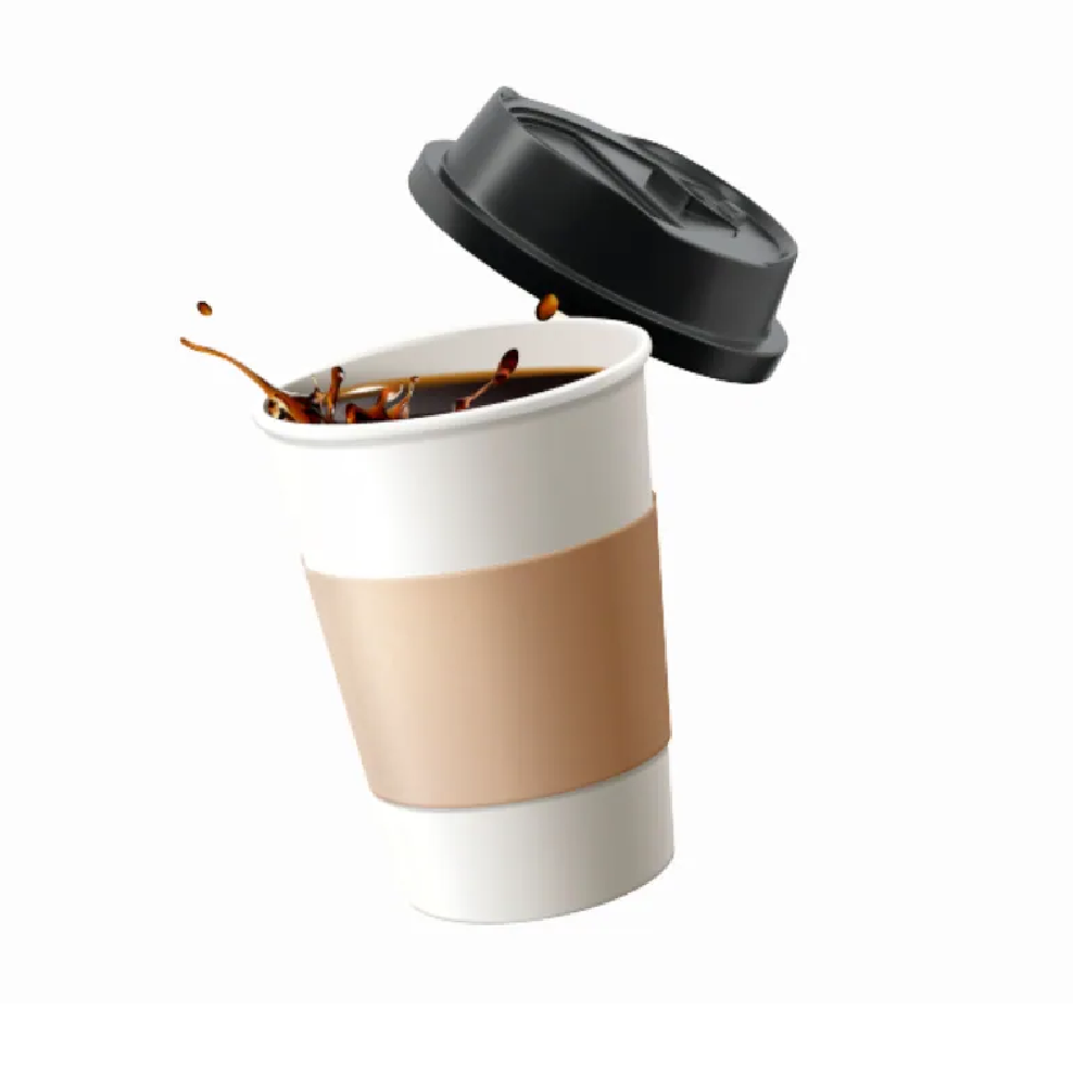 COFFEE CUP WITH LID IR 6PC HJ2010