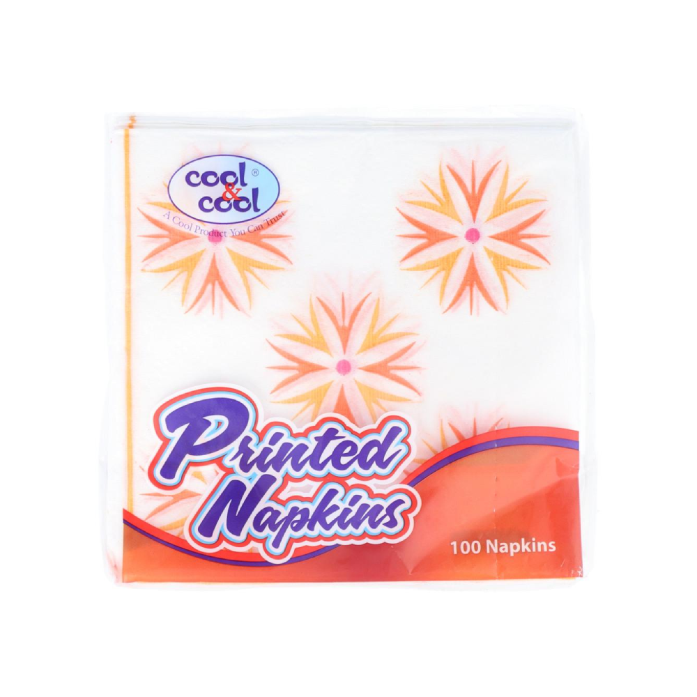 COOL & COOL TABLE NAPKIN PRINTRD 100PC PC