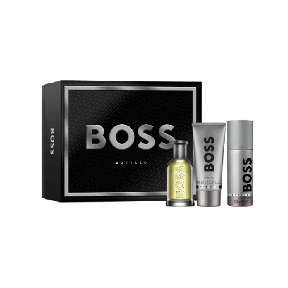 HUGO BOSS BOTTLED POUR HOMME 3PC GIFT SET