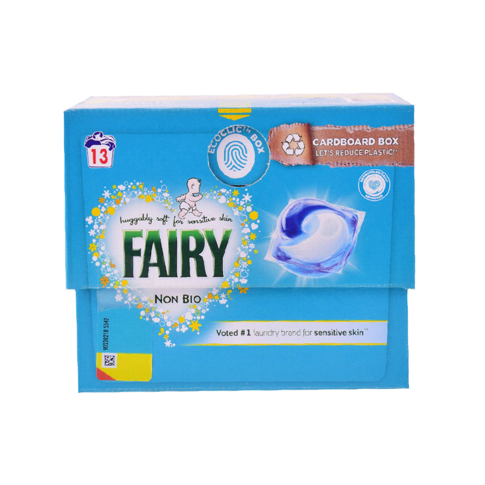 FAIRY WASHING PODS SENSITIVE SKIN NON BIO 13 WASH 276.9