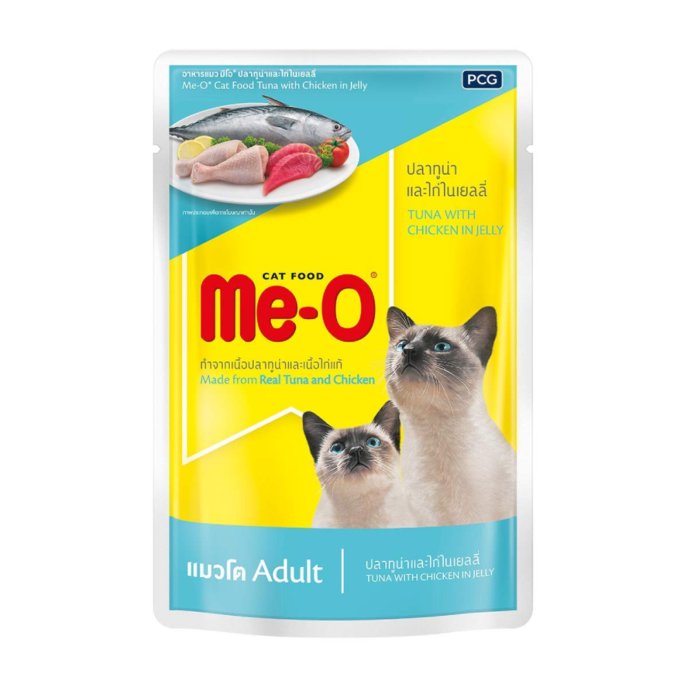 ME-O CAT FOOD ADULT SARDINE CHICKEN RICE JELLY 80 GM