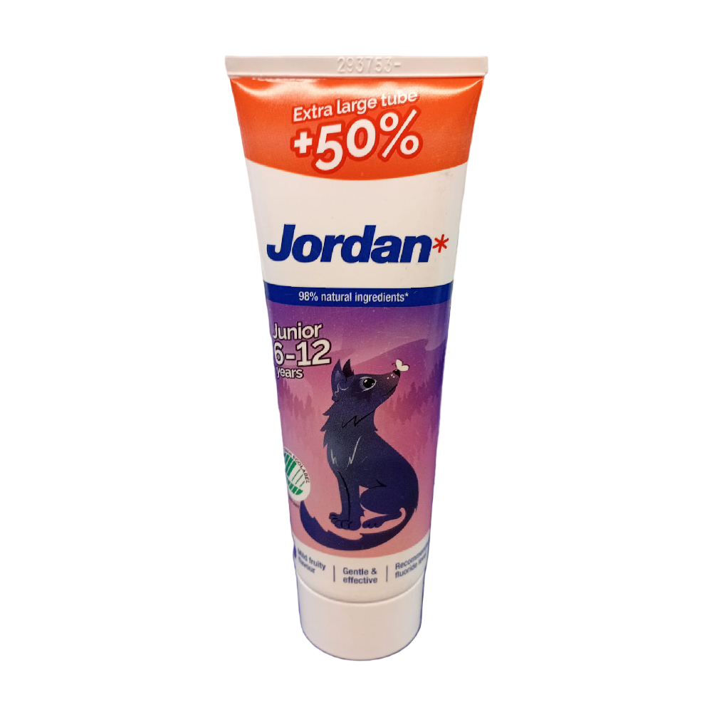 JORDAN JUNIOR 6-12 YEARS TOOTH PASTE 75ML