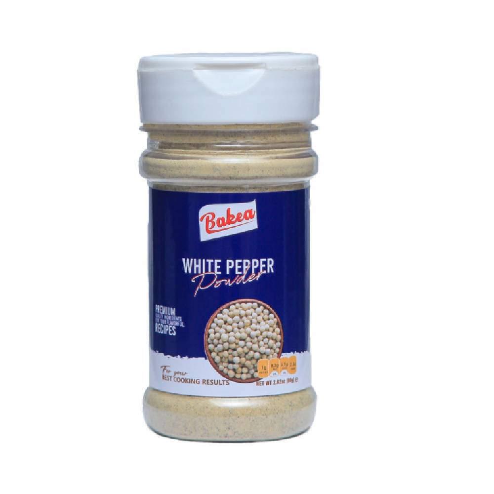 BAKEA WHITE PEPPER POWDER 75 GM