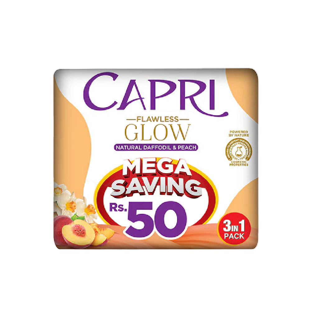 CAPRI MOISTURING NOURISHING PEACH SOAP 3IN1