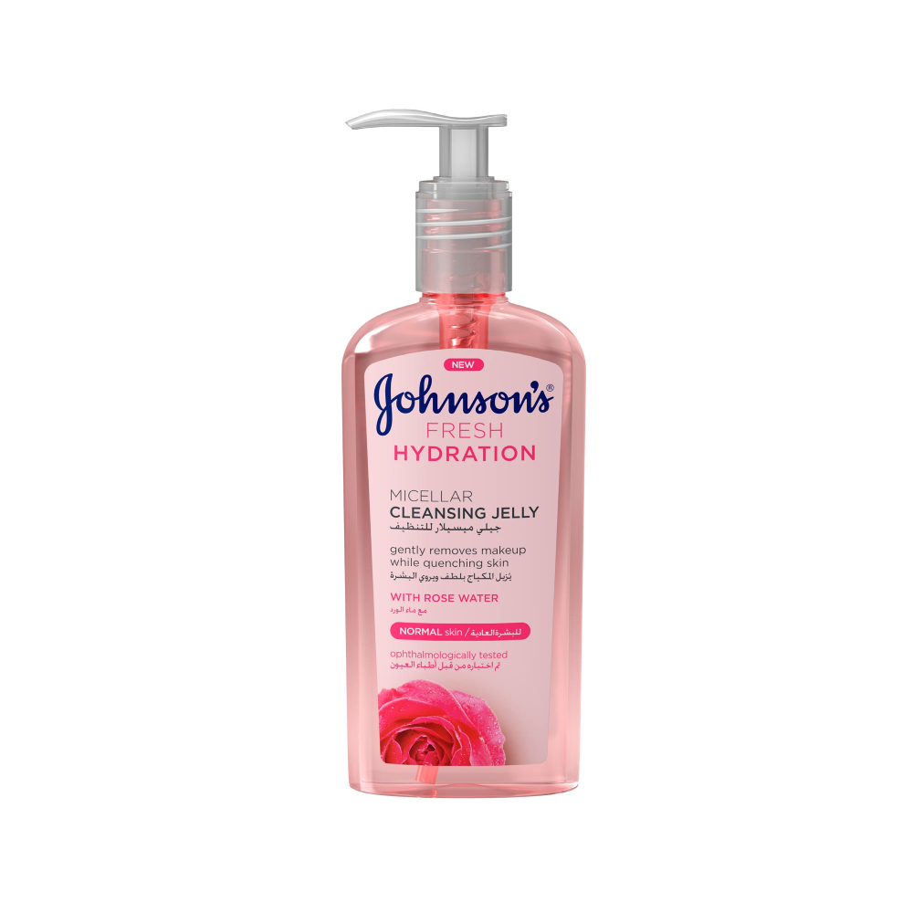 JOHNSONS MICELLAR CLEANSING JELLY HYDRATION WITH ROSE WATER