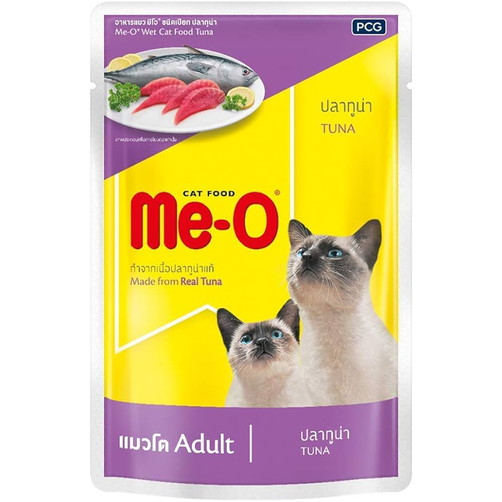 ME-O CAT FOOD ADULT TUNA IN JELLY 80 GM