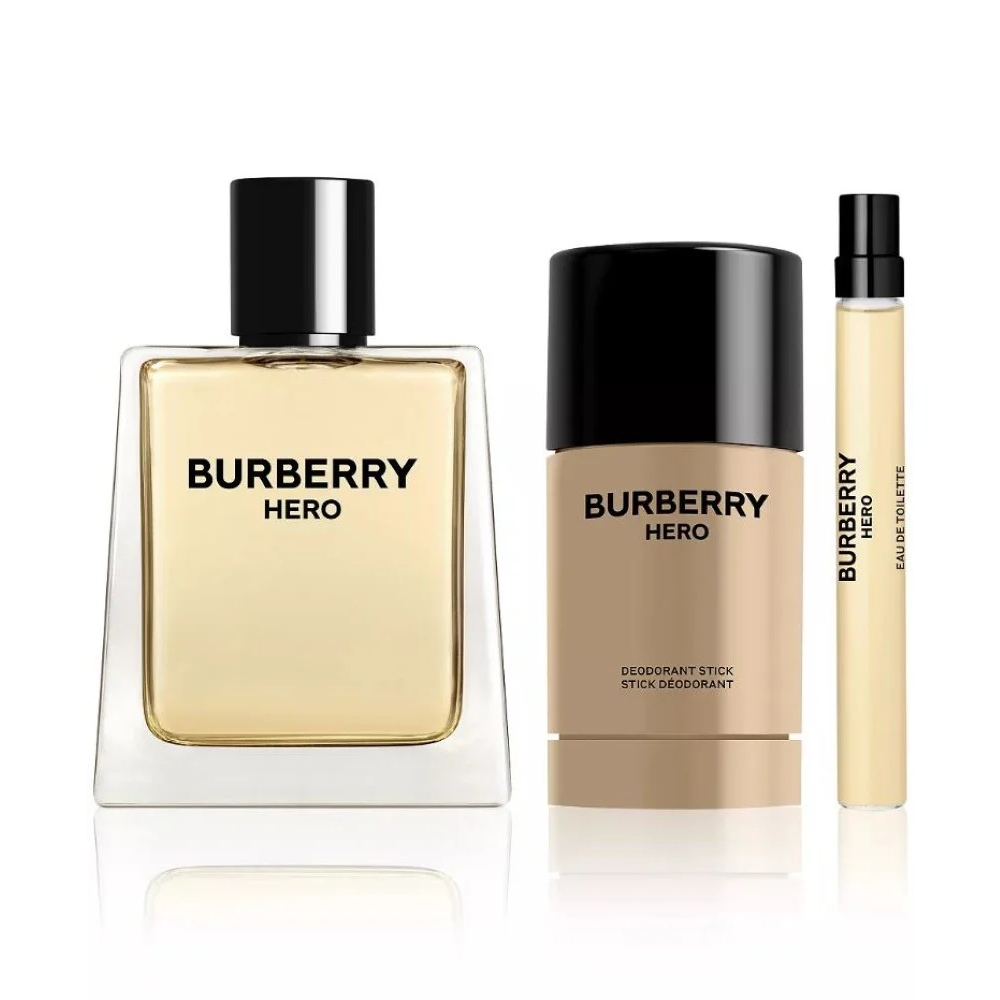 BURBERRY HERO FOR MEN EDT 3PC GIFT SET