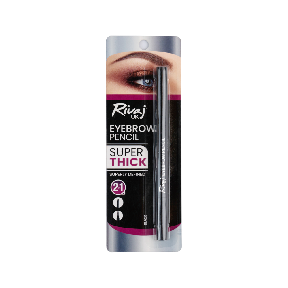 RIVAJ EYEBROW WITH BRUSH PENCIL BLACK 1.2G