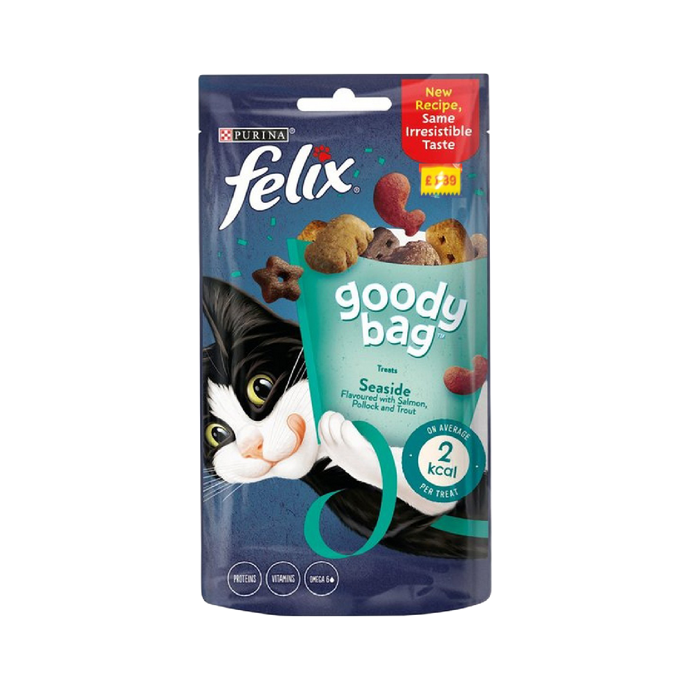 PURINA FELIX CAT BISCUIT GOODY BAG SEASIDE 60 GM
