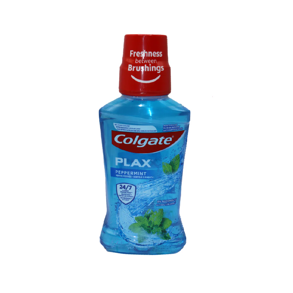 COLGATE MOUTH WASH PLAX PEPPER MINT 250 ML
