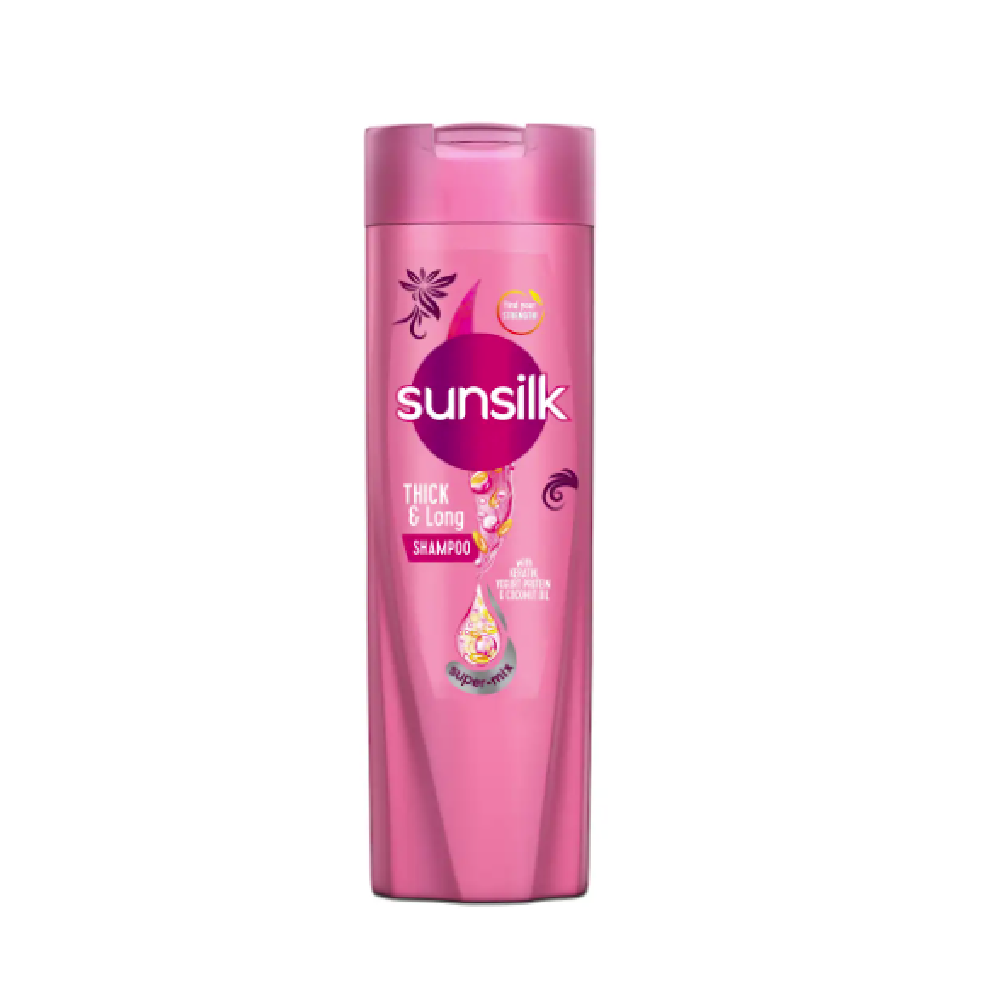 SUNSILK SHAMPOO KERATIN YOGHURT THICK & LONG 185 ML