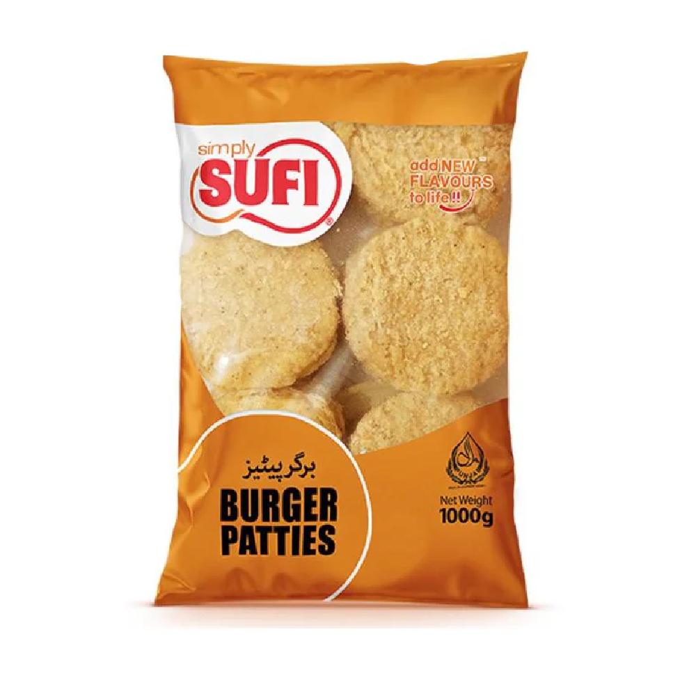 SUFI BURGER PATTIES POLY BAG 1KG
