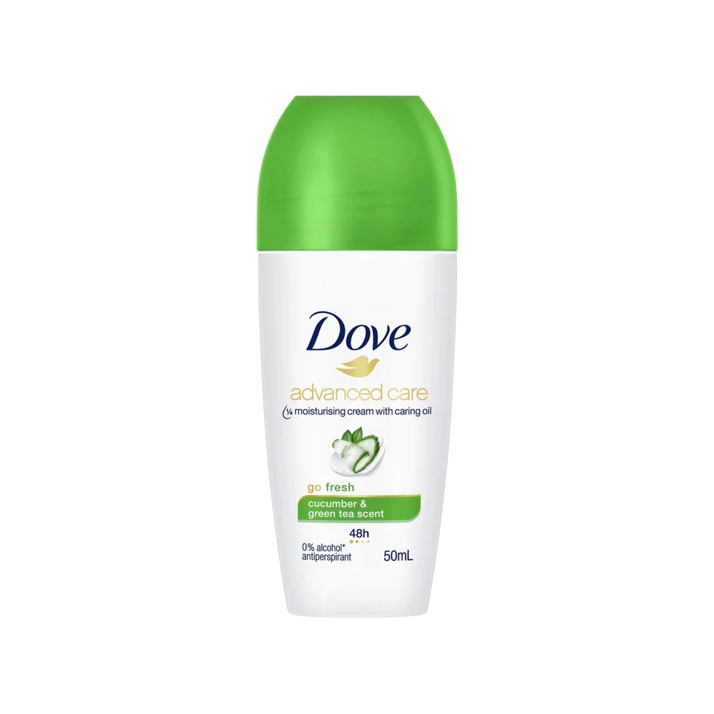 DOVE DEODORANT ROLL ON GO FRESH CUCUMBER & GREEN TEA 48H 40