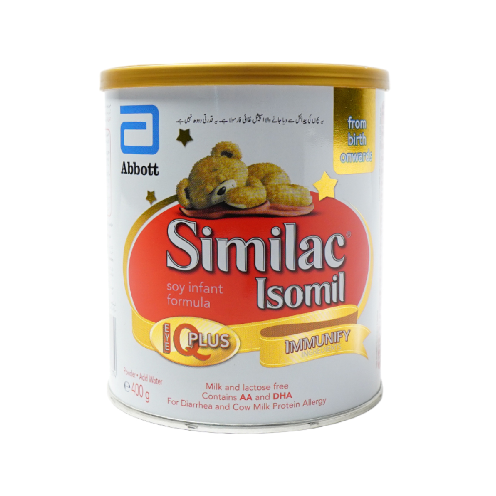 SIMILAC ISOMIL MILK POWDER TIN IMMUNIF 400 GM