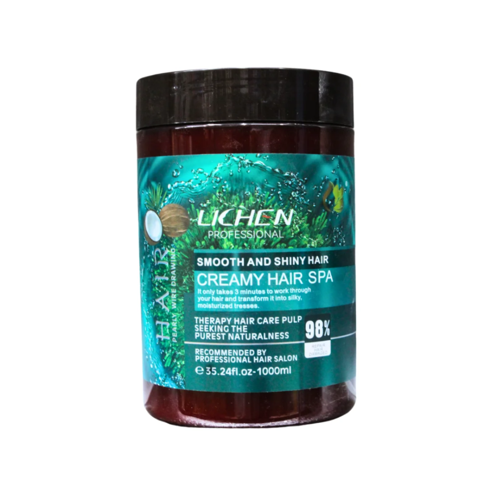 KERATIN CREAMY HAIR MASK SEAWEED SMOOTH & SHINY 1000ML