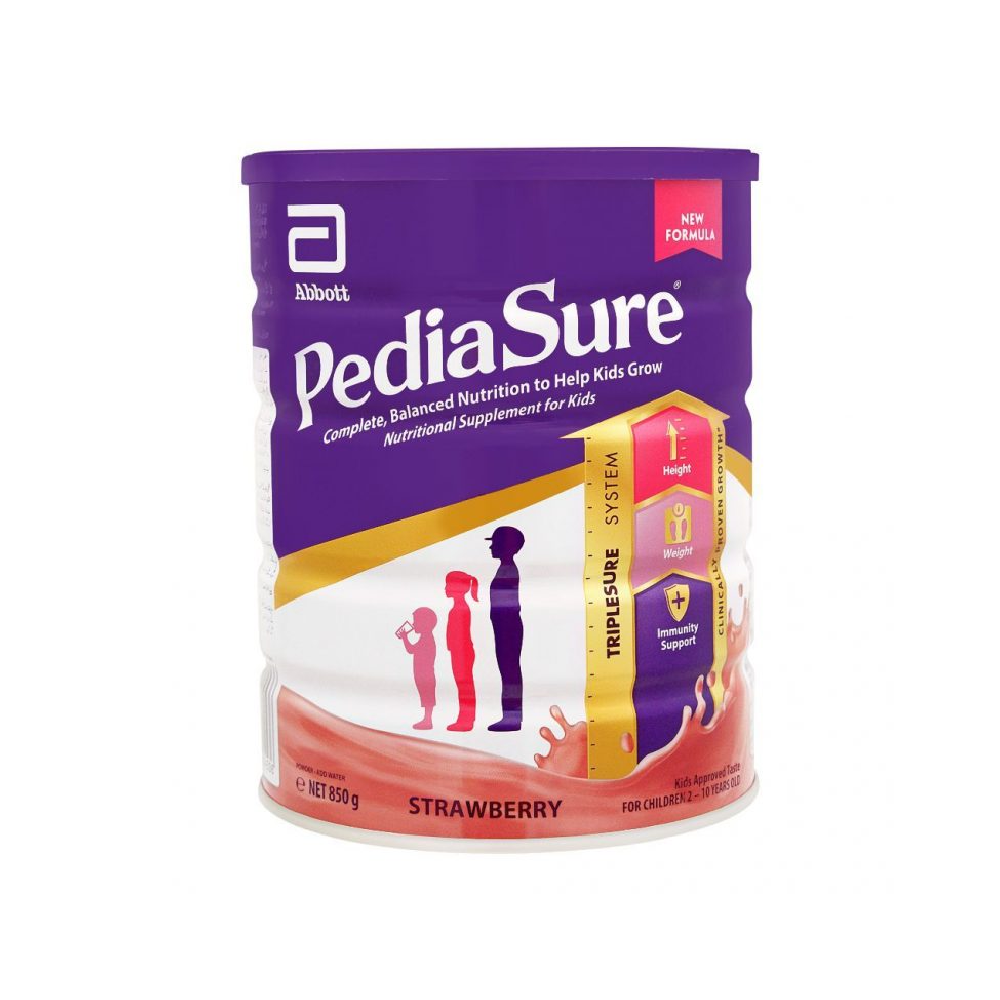 PEDIASURE NUTRI SUPPLEMENT POWDER STRAWBERRY TIN 850 GM
