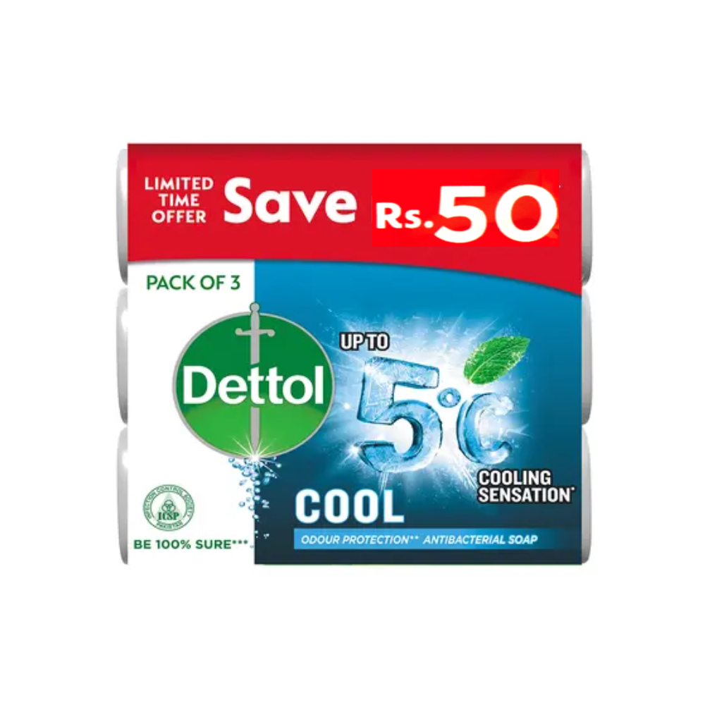 DETTOL COOL SOAP FAMILY PACK 3X80 GM