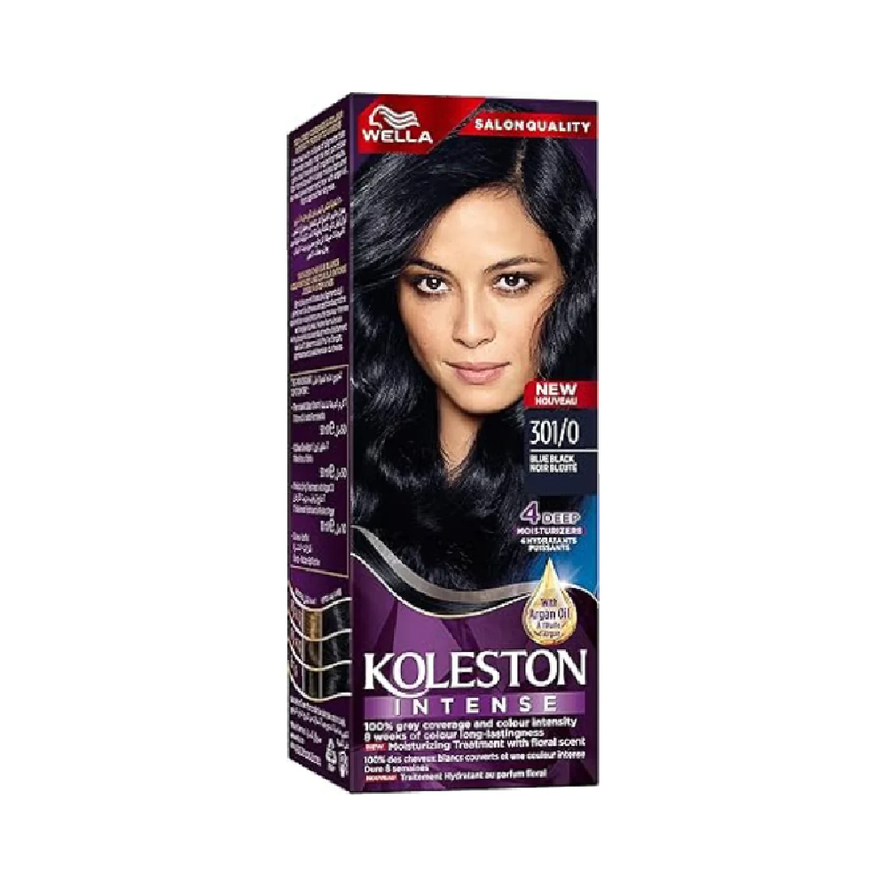 WELLA KOLESTON HAIR COLOUR CREME 301/0 BLUE BLACK