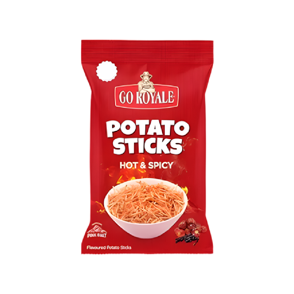 GO ROYALE SPICY POTATO STICKS 46 GM