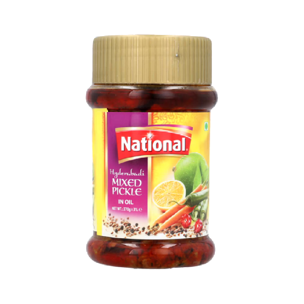 NATIONAL MIX PICKLE HYDERABADI IN OIL 370 GM