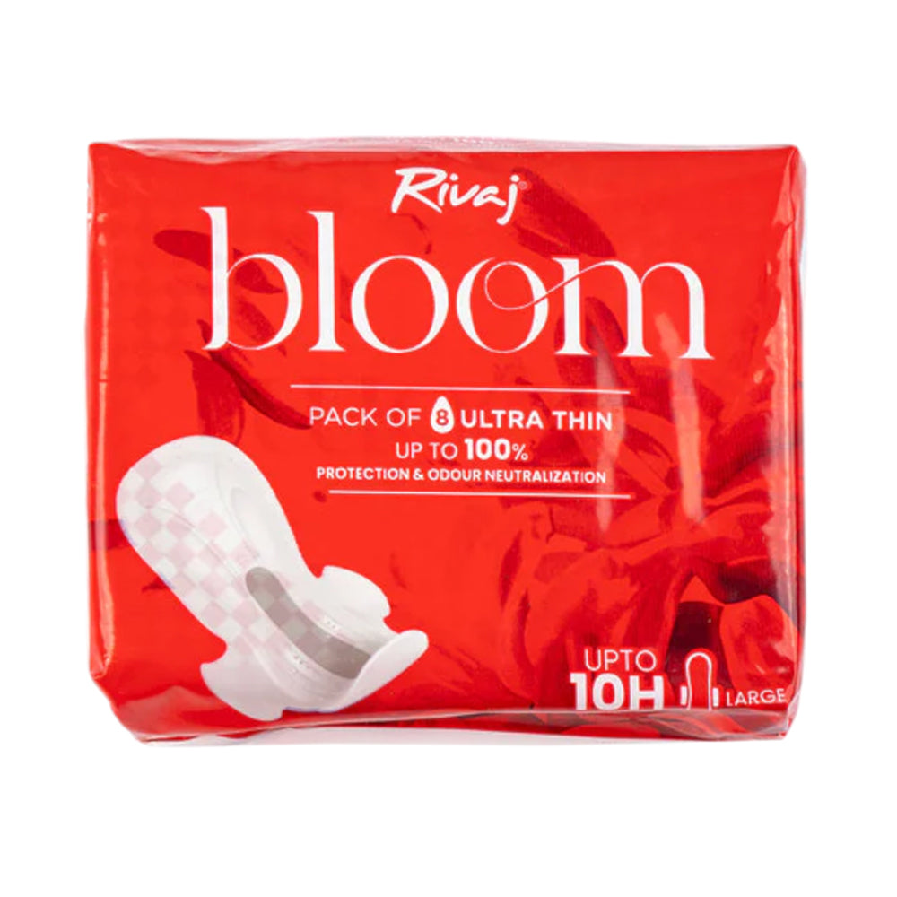RIVAJ BLOOM SANITARY PADS 8'S