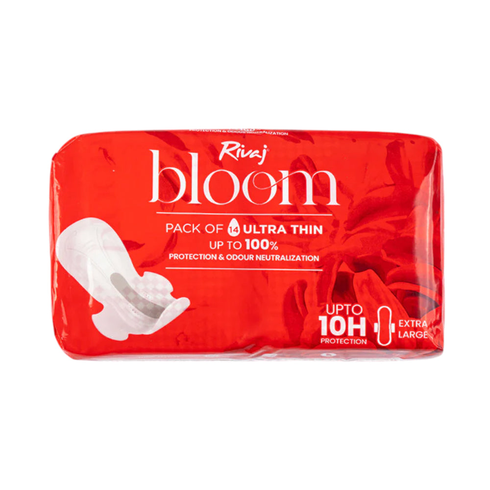 RIVAJ BLOOM SANITARY PADS THIN 14'S