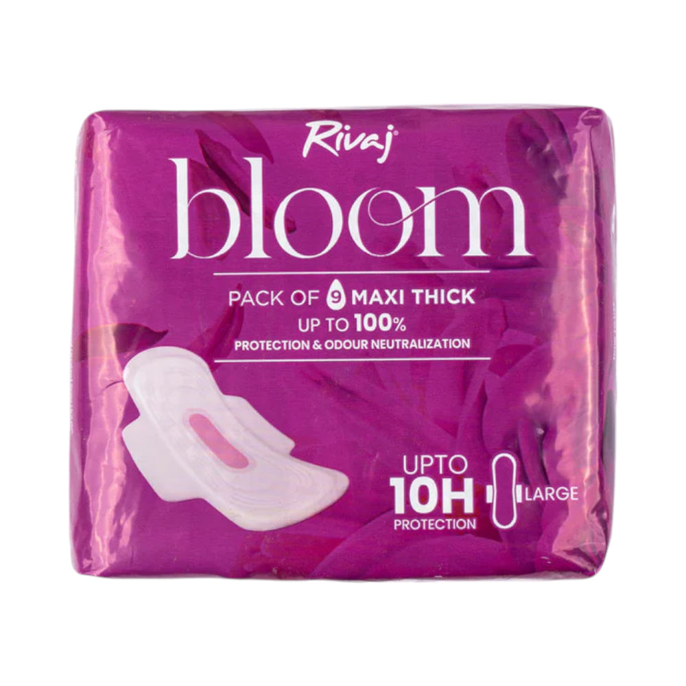 RIVAJ BLOOM SANITARY PADS THICK 9'S