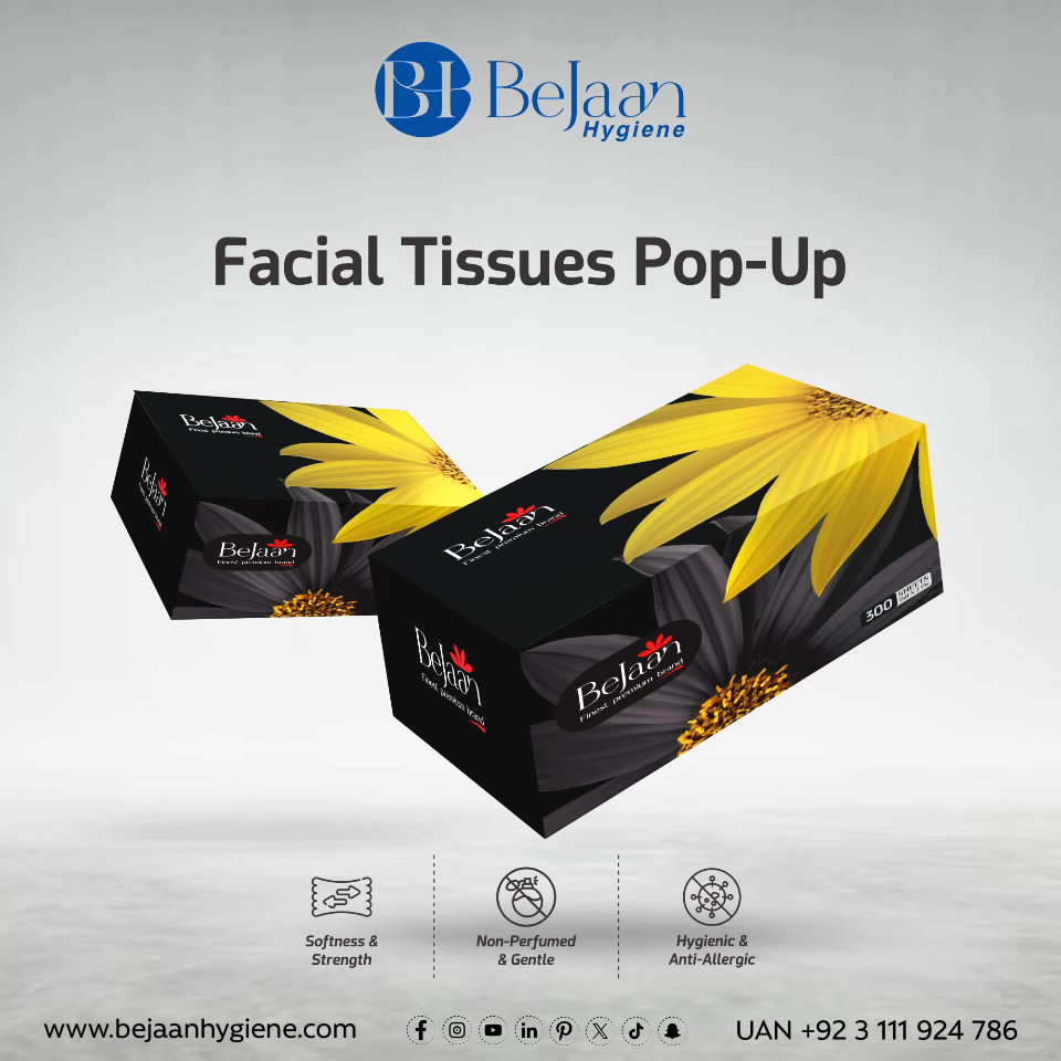 BEJ AAN POP UP BLACK 150 X 2 PLY