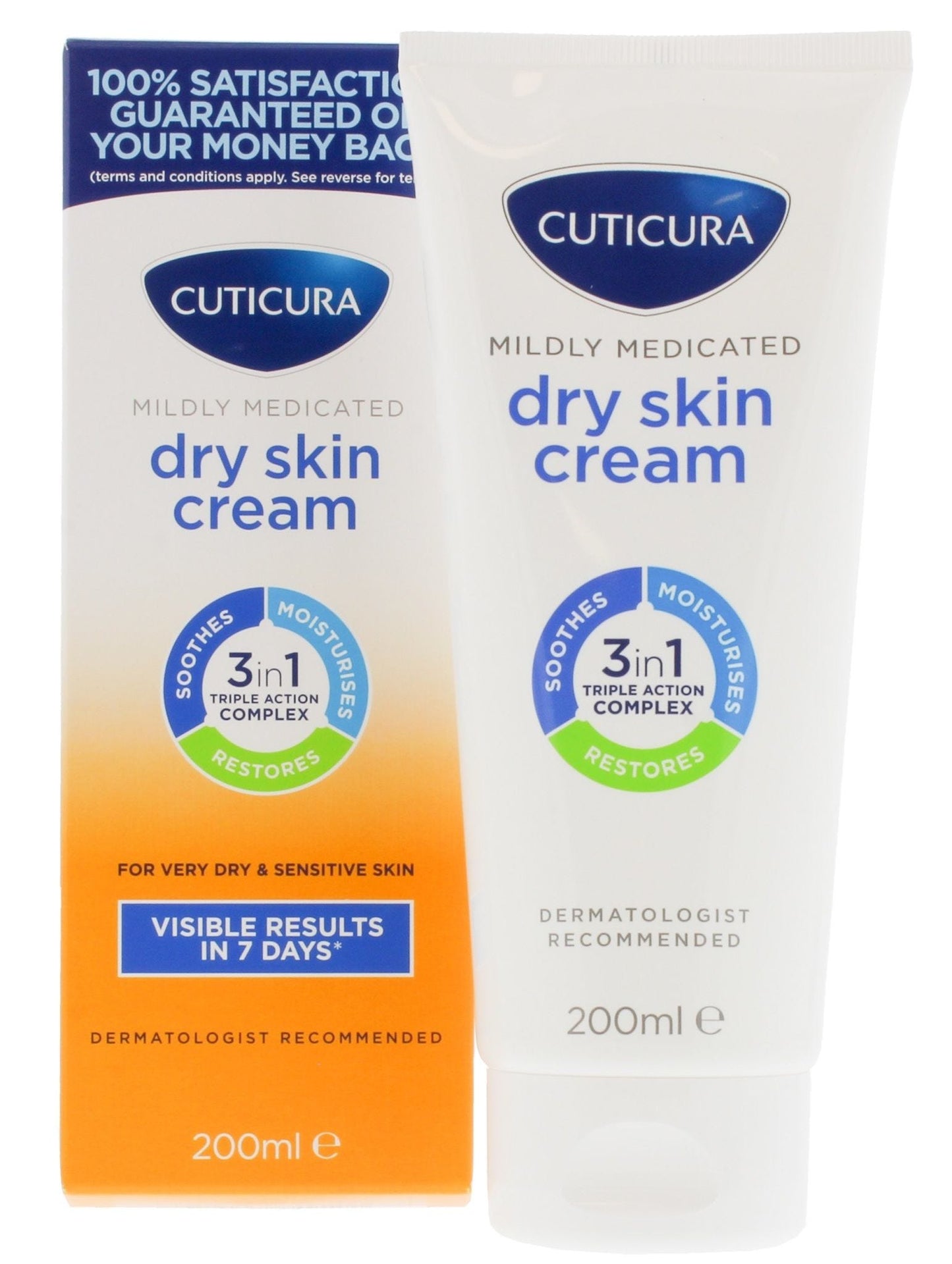 CUTICURA CREAM MEDICATED DRY SKIN 3IN1 ACTION 200 ML