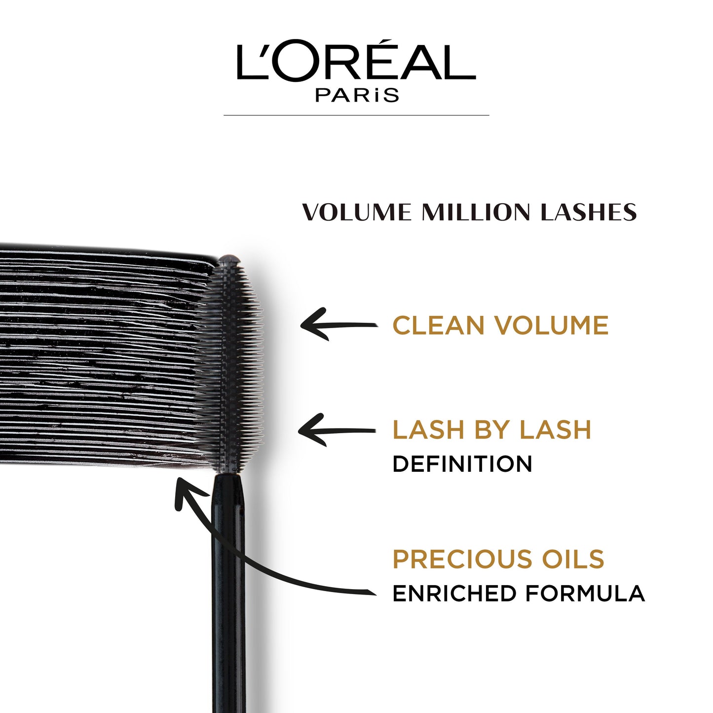 LOREAL VOLUME MILLION LASHES MASCARA EXTRA BLACK 10.5 ML PC