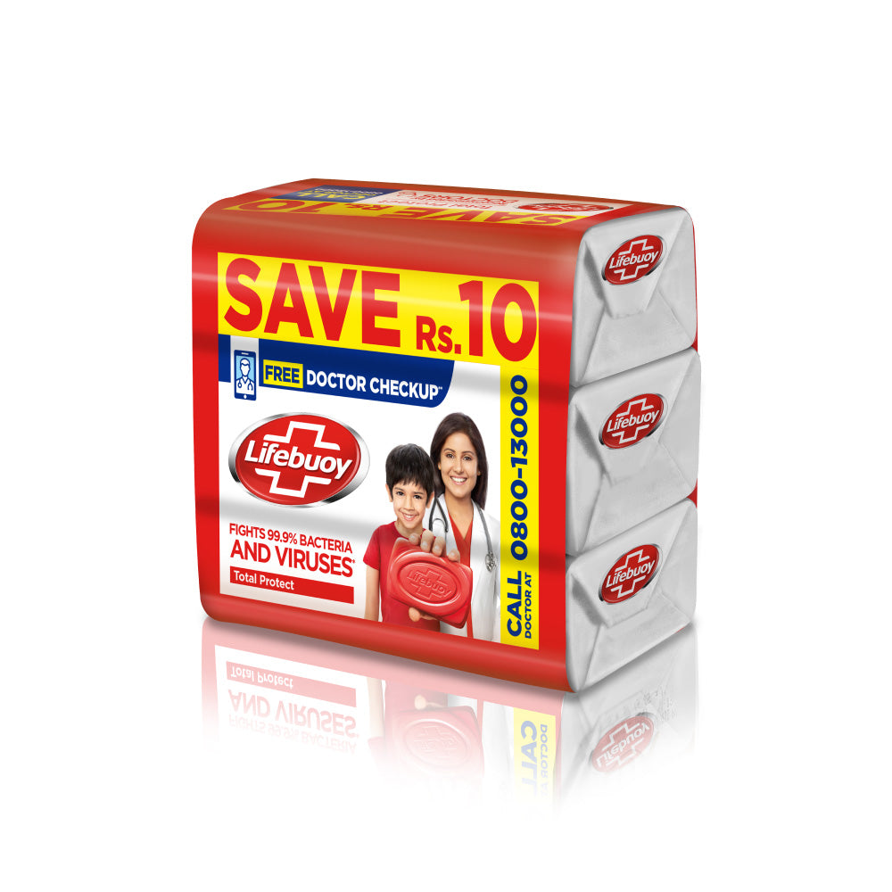 LIFEBUOY SOAP SAVE Rs.10 TRIO PACK 3X128 GM