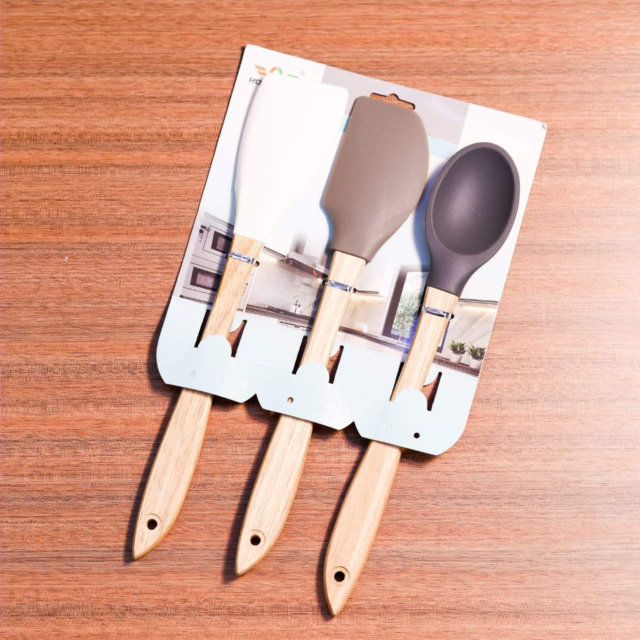 SPATULA 3PC SET IR WOODEN HY888
