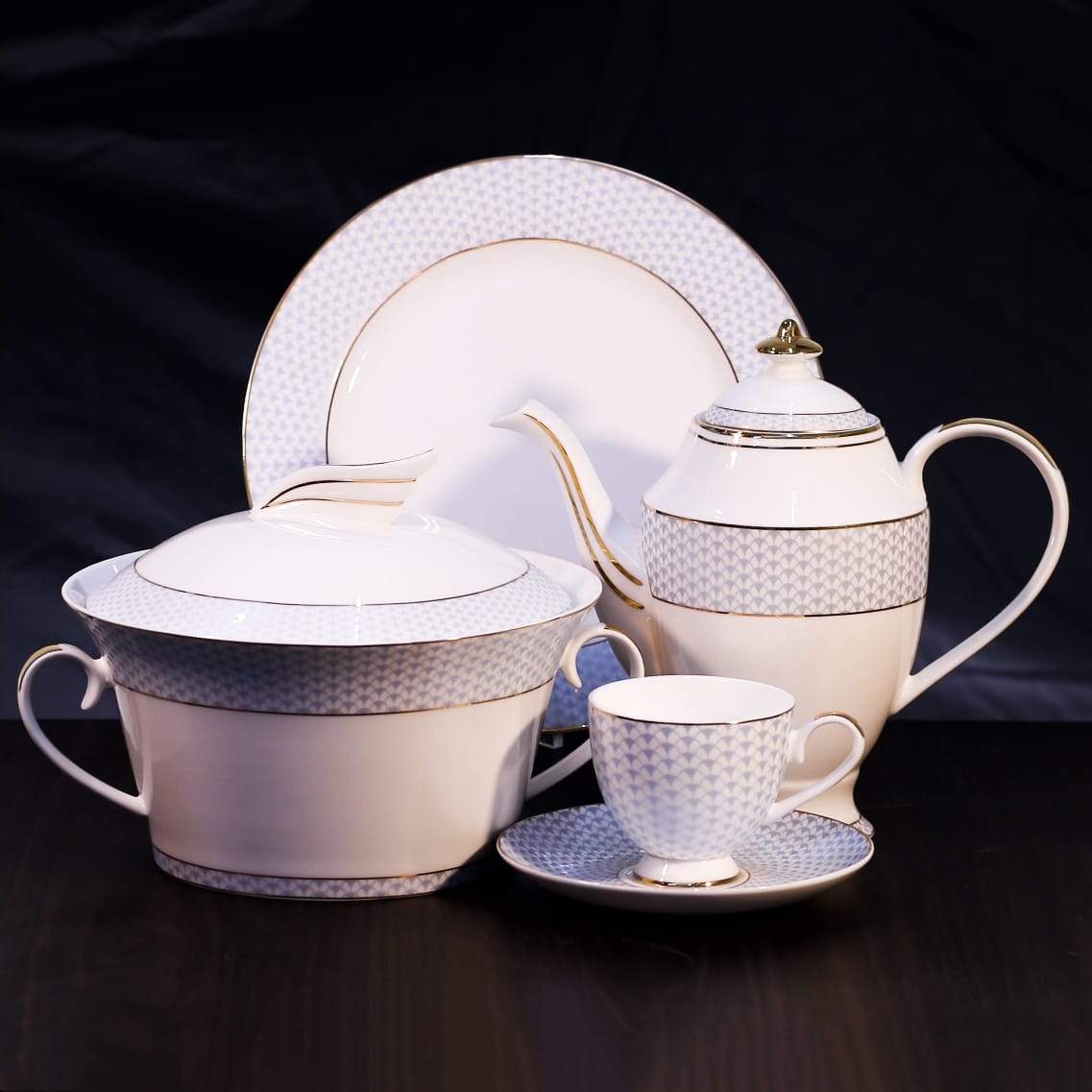 DINNER SET ROYAL BISTRO 85PC 85-901LB BASIC