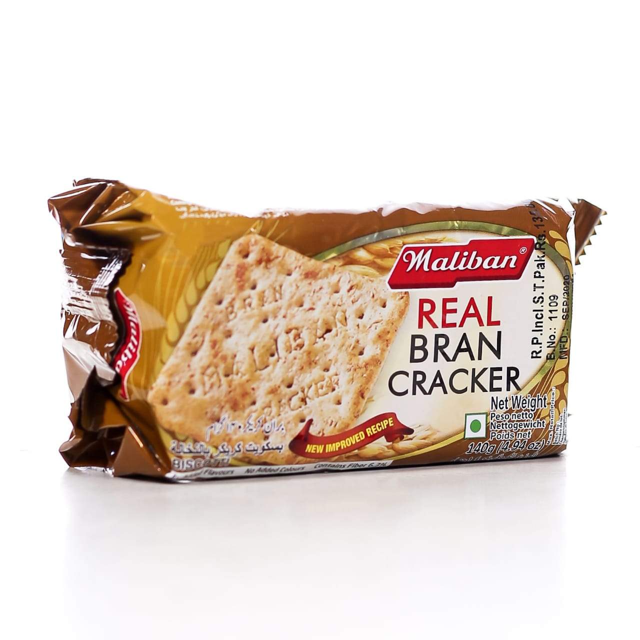 MALIBAN REAL BRAN CRACKER 140GM